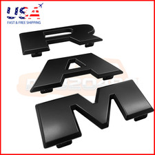 Front Grille Emblem Letters For 2019-2023 Ram 1500 Grill Badge Black 68311411aa