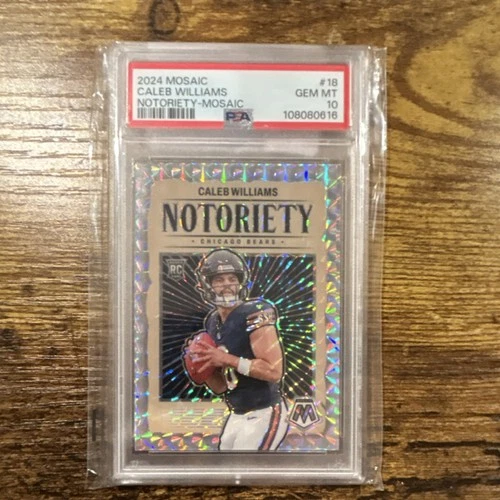 Panini Mosaic Notoriety #18 Caleb Williams Rookie Mosaic Prizm PSA 10