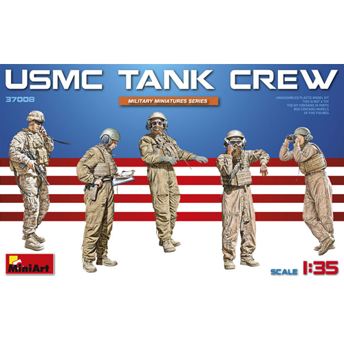 Usmc Tank Crew Kit 1:35 Miniart Kit Figure Militari -D- Neues Modell-image