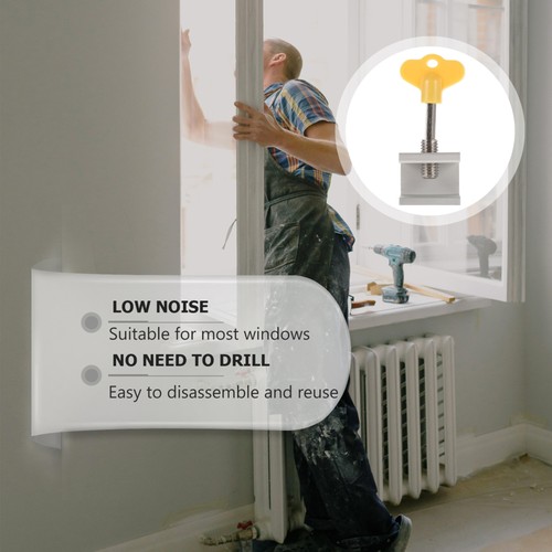  6 Pezzi Limitatore Porta Finestra Limite Sgombero Flessibile Prova Bambino - Foto 12 di 12