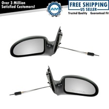 Manual Remote Mirrors Pair Set Left Lh Right Rh For 02-07 Ford Focus Manual Remote Mirrors Pair Set Left Lh Right Rh For 02-07 Ford Focus