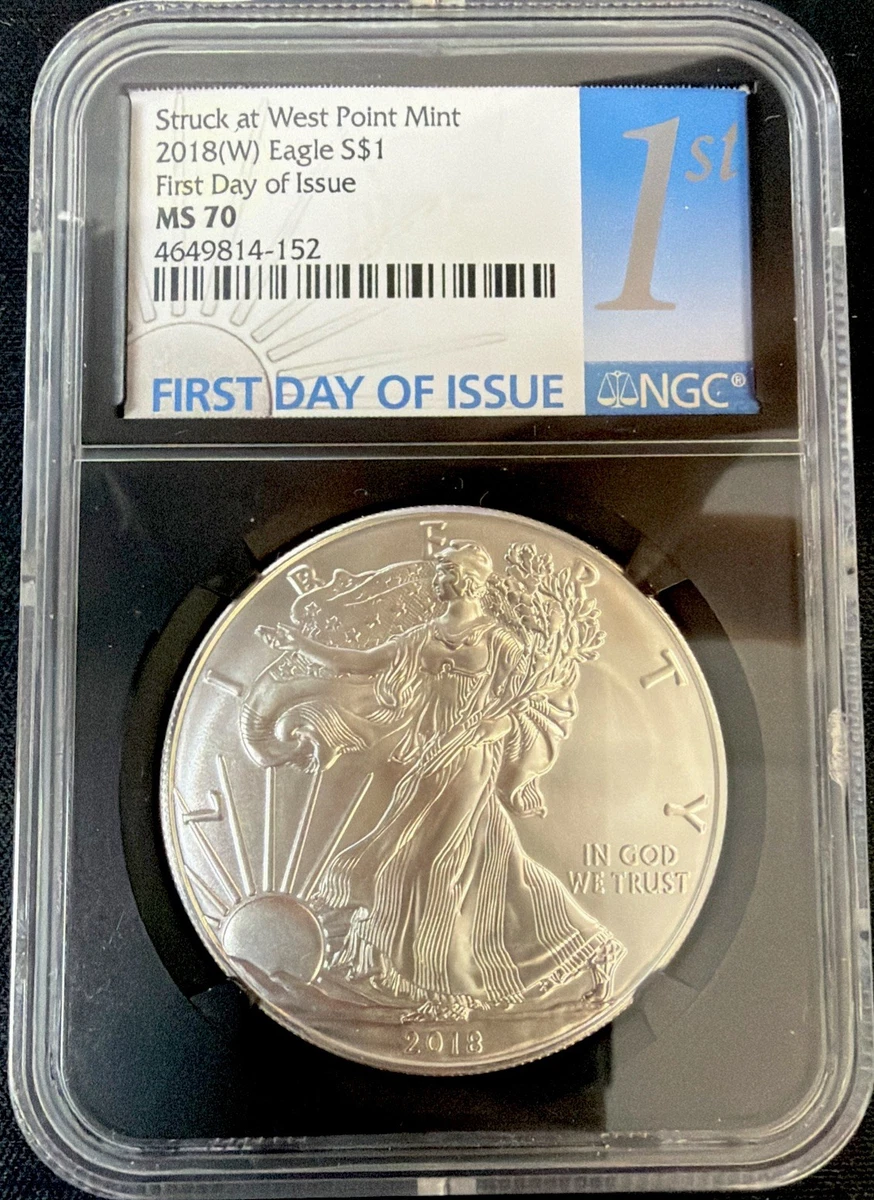 American Eagle MS 70 Graded 2018 Silver Bullion Coins for sale | eBay