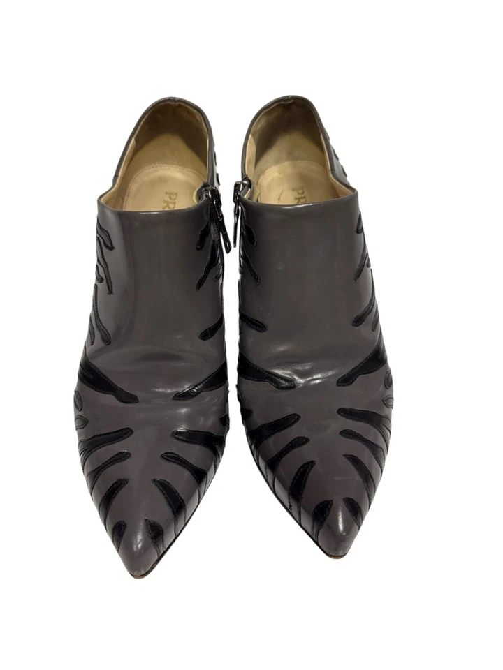 Botines Prada para mujer de cuero grises de tigre con cremallera EU 39 US 8,5 Foto 2 de 4