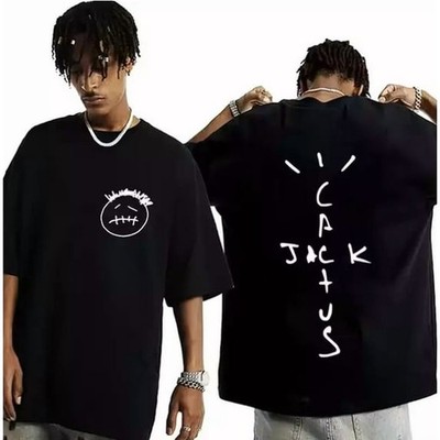 Travis Scott Cactus Jack Graphic T-Shirt   Unisex Hip-Hop Streetwear Tee