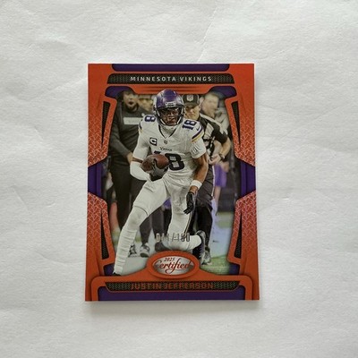 2025 Certified Justin Jefferson 41/150 Orange Mirror Vikings