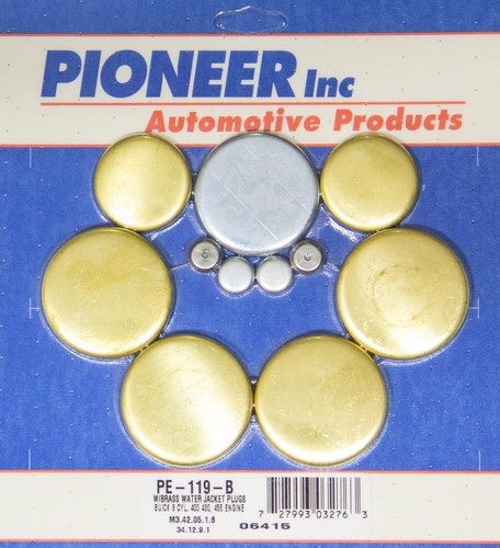 Pioneer PE-119-B, Kit Fits Buick 400-455 Freeze Plug Kit - Brass Performance Par - Picture 3 of 10
