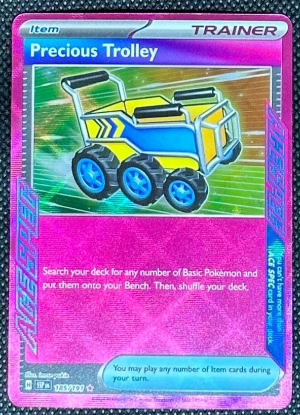 Precious Trolley 185/191 NM Surging Sparks Pokemon Card Free Shipping