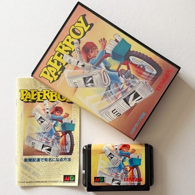 Mega Drive Paper Boy SEGA MD Tengen Action Shooter Game Japan JP