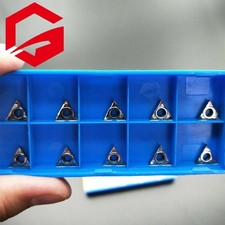 10PCS TCGT090202-AK N01 CNC Triangular Carbide Turning Inserts TCGT for Aluminum