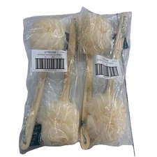 EcoTools EcoPouf Bath Brush, Loofah Brush for Bath & Shower 4 Pack 