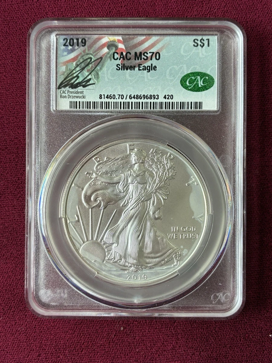 American Eagle MS 70 Graded 2019 Silver Bullion Coins for sale | eBay