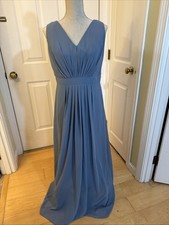 SIMPLE BLUE MAXI levkoff Sleeveless Maxi Dress Womens Size 14