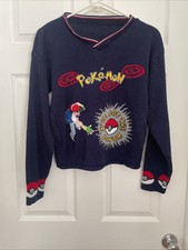 Rare Vintage Youth X-Large Pok mon Character Sweater  
