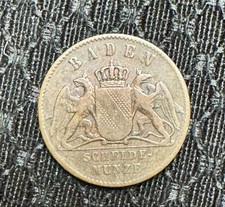 1 Kreuzer - Frederick I 1871 (Baden, German States) Coin KM# 242