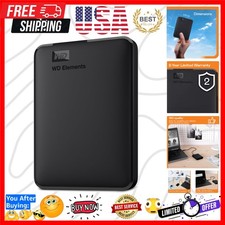 WD 1TB Elements Portable External Hard Drive for Windows, USB 3.2 Gen 1/USB 3...