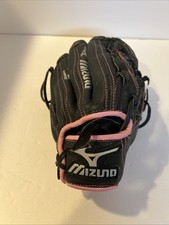 Mizuno Finch Softball Glove GPP1006 10in Max Flex, Black/pink trim Power Close