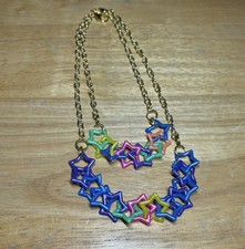 Kids Stars Necklaces set of 2 Gold Tone Chains