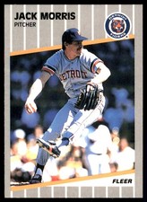 Jack Morris 1989 Fleer #139 Detroit Tigers MLB READ FREE SHIPPING AutographDen