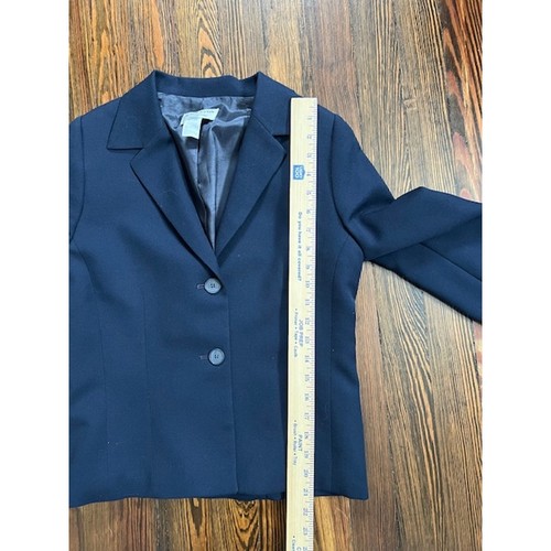 Pendleton Womens 10P Wool Blazer Jacket Navy Blue VTG Made in USA Office - Picture 6 of 8