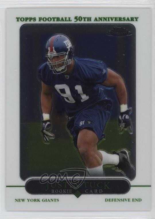 2005 Topps Chrome Justin Tuck #231 2s2