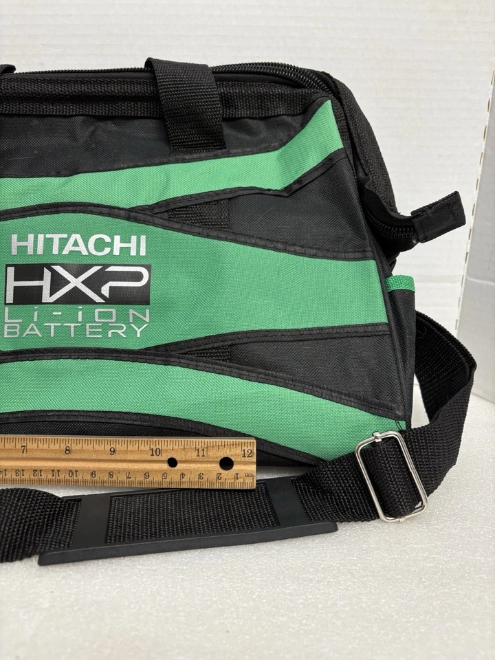 Hitachi Large Canvas Tool Bag Case. Black And Green. - Image 3 of 4