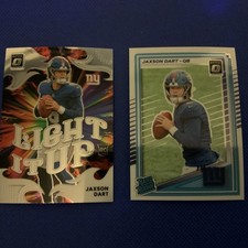 2025 Panini Donruss Optic Jaxson Dart #3 Light it Up (RC) + Base #273 (RC)