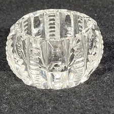 4 Cut Glass Open Salt Cellars Dips 