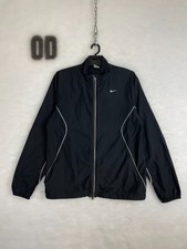 Nike Nylon Track Jacket Black And White Stripes Size M