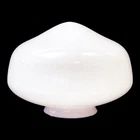 ANTIQUE MILK GLASS SCHOOLHOUSE LIGHT GLOBE WHITE PERFECT Rounded Top