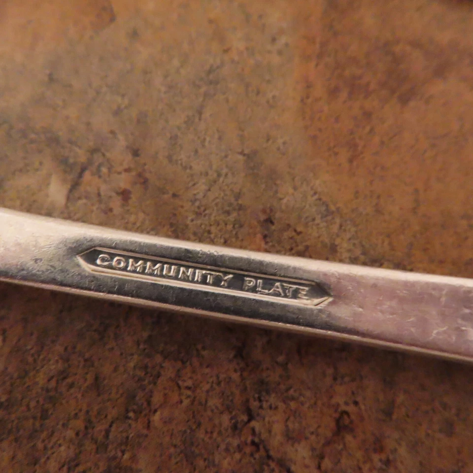 Juego de 6 cucharas soperas ovaladas Oneida Coronation cubiertos comunitarios lote B Foto 4 de 4