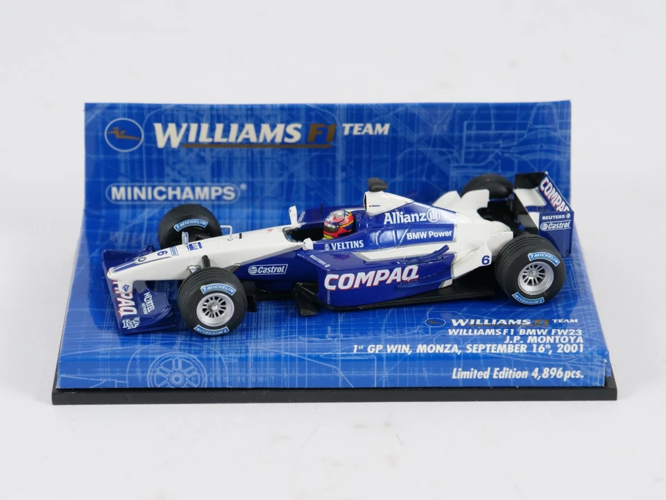 Minichamps 1/43 Williams BMW FW23 Montoya GP Vittoria 2001 400 010126 400010126 - Immagine 4 di 4