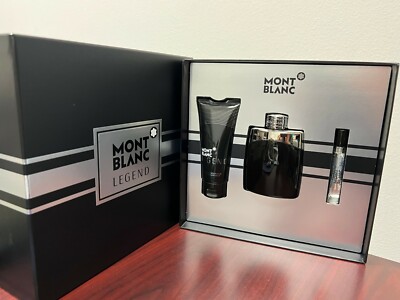 MONTBLANCE LEGEND POUR HOMME 3 PIECES SET :3.3 Spray +0.25 SP+3.3 A/S Balm