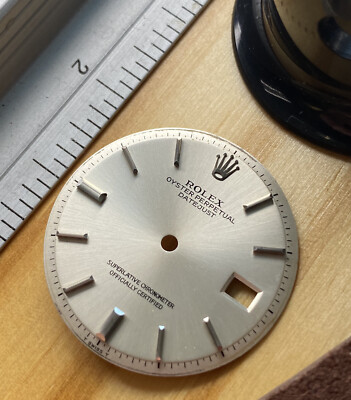 Original Rolex Datejust Steel Silver Dial Pie-Pan 1600 1601 1603 Non-Quick
