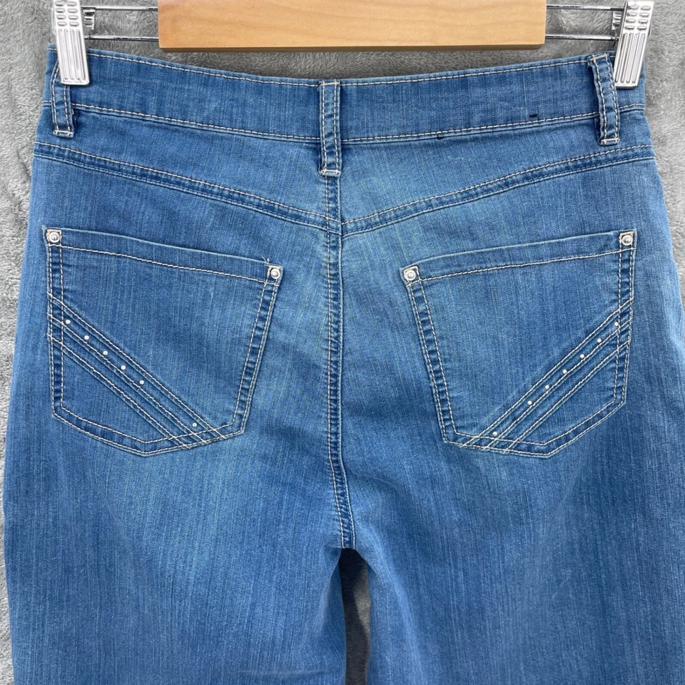 FDJ French Dressing Suzanne Capris Woman 4 Blue Denim Cropped Hi Rise Versatile - Image 4 of 4