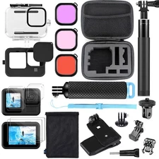 Underwater Waterproof Case Cover Accessories Kit for Gopro Go pro HD Hero 13 12