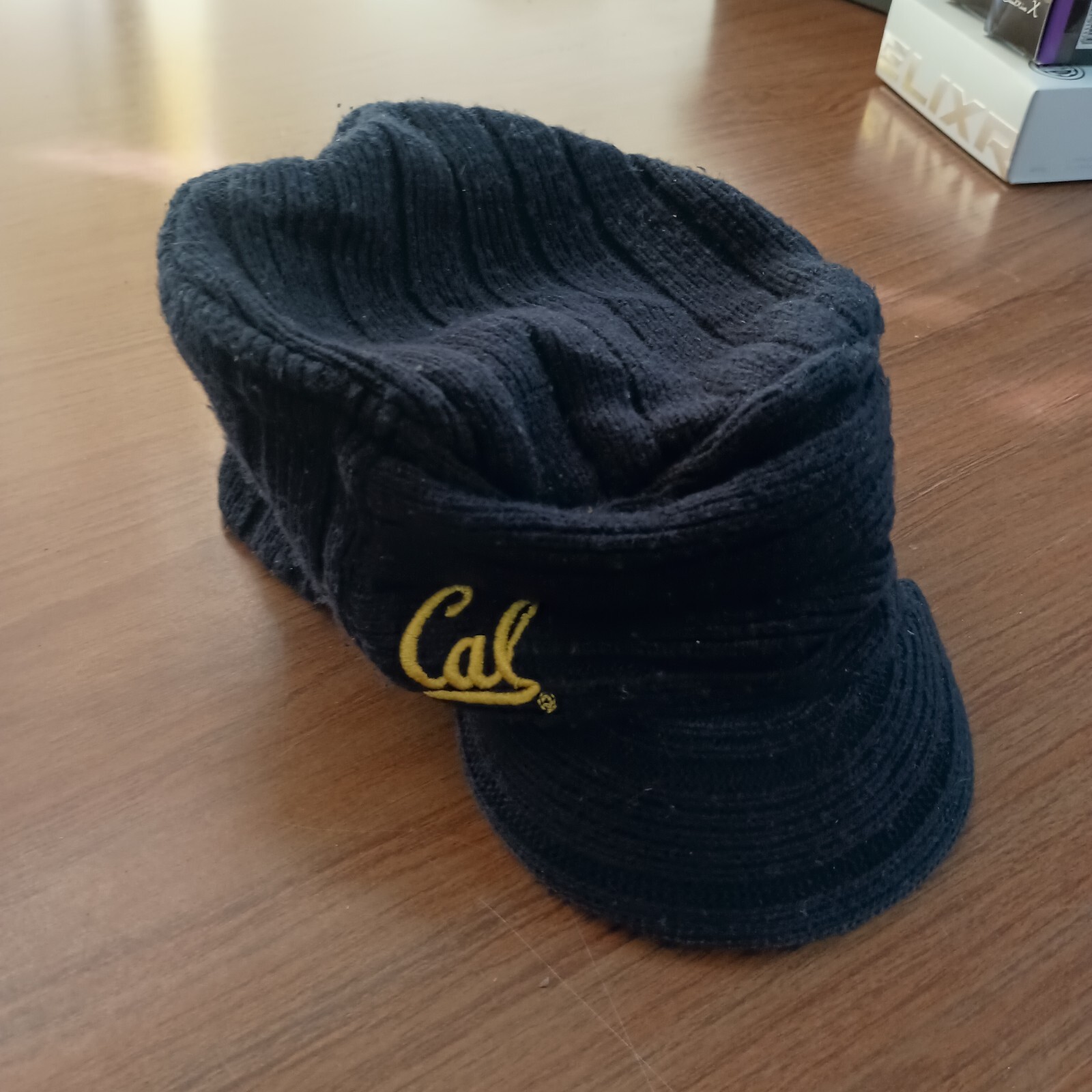 New Era UC Berkeley Cal Knitted Flat Top Cap Blue Falak Tayyeb