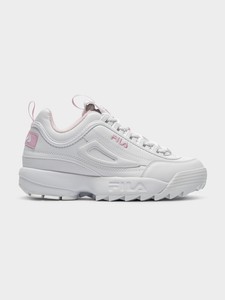 white and pink fila shoes