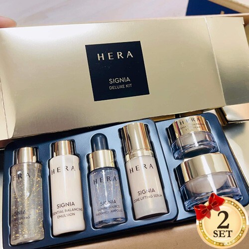 HERA Signia Deluxe Kit 6 Items 2 Boxes Anti Wrinkles Water