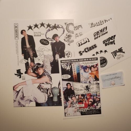 STRAY KIDS - 5 Star - (S-Class) - Bang Chan Mini Poster + Postcard