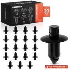 A-premium 20pcs 7mm Nylon Front Rear Bumper Retainer Clip Push-type For Subaru