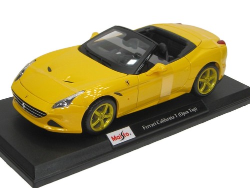ANSON FERRARI 328 GTS Yellow 1:18 Scale Die-cast Metal model car