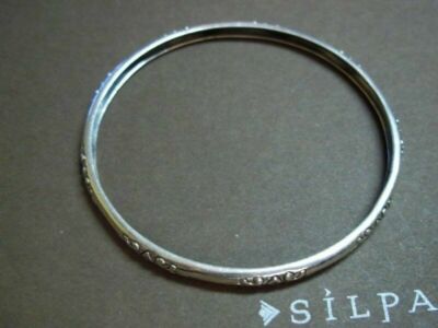 Silpada Sterling Silver Willow Bangle Bracelet B2428 Etched