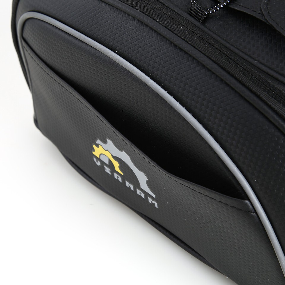 Carbon Fiber Large Waterproof MTB Bicycle Reflective Rear Rack Pannier