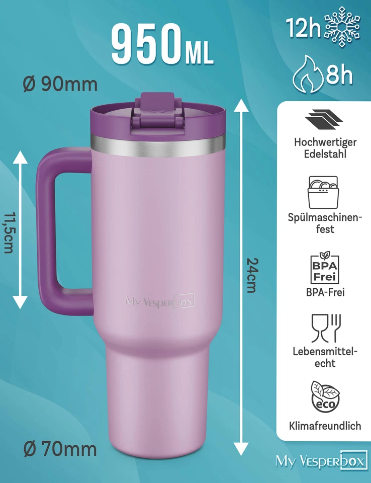 My Vesperbox - Kinny Cup - Verschiedene Farben 500,950,1200ml - Thermobecher - Bild 3 von 4