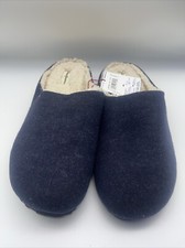 Dearfoams Men's Microwool Clog with Molded Footbed Slipper Navy Med 9-10