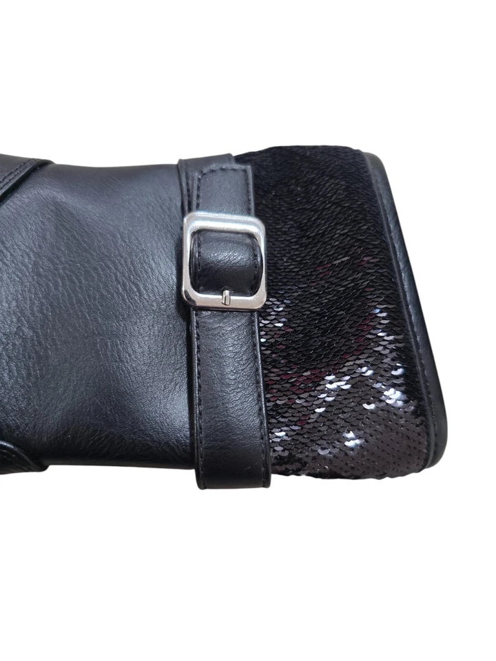 Rachel Girls Size 6 black Sequin Accent Boots NWOB - Image 3 of 4