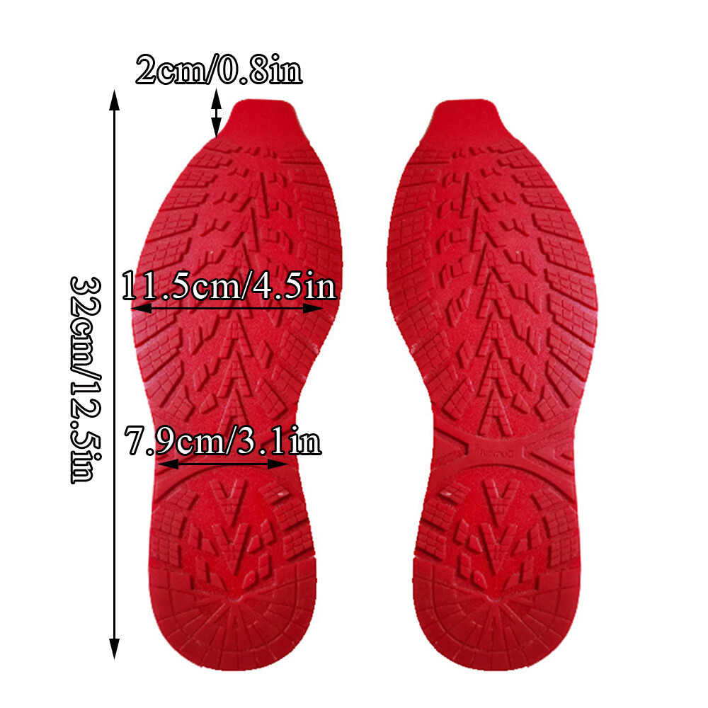 Nonslip Sole Stickers Repair Materials Red Rubber Wearresistant