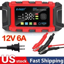 12V Smart Car Battery Charger Automatic Lifepo4 Repair Maintainer Trickle