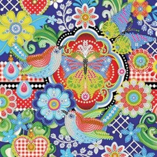 Bead Embroidery Kit Little birds Beaded stitching DIY Abris Art