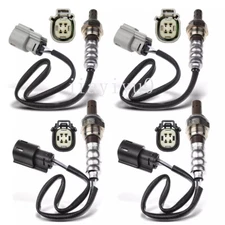4pcs Oxygen O2 Sensor 1&2 For 2011-2012 Lincoln MKZ V6 3.5L Upstream+Downstream